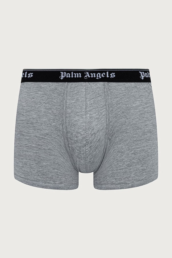 Облегающие боксеры мужские с хлопком 3 шт. Palm Angels цвет серый