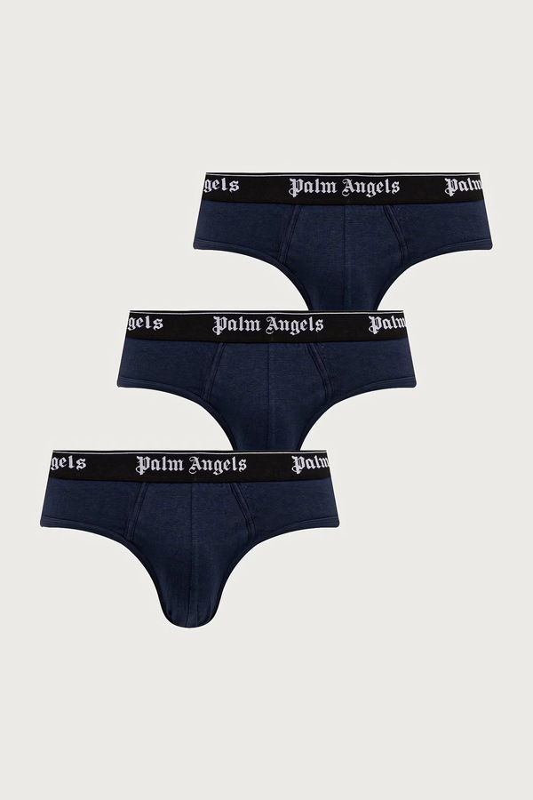 Слипы мужские с хлопком Palm Angels цвет темно-синий