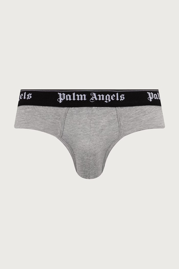Слипы мужские с хлопком Palm Angels цвет серый