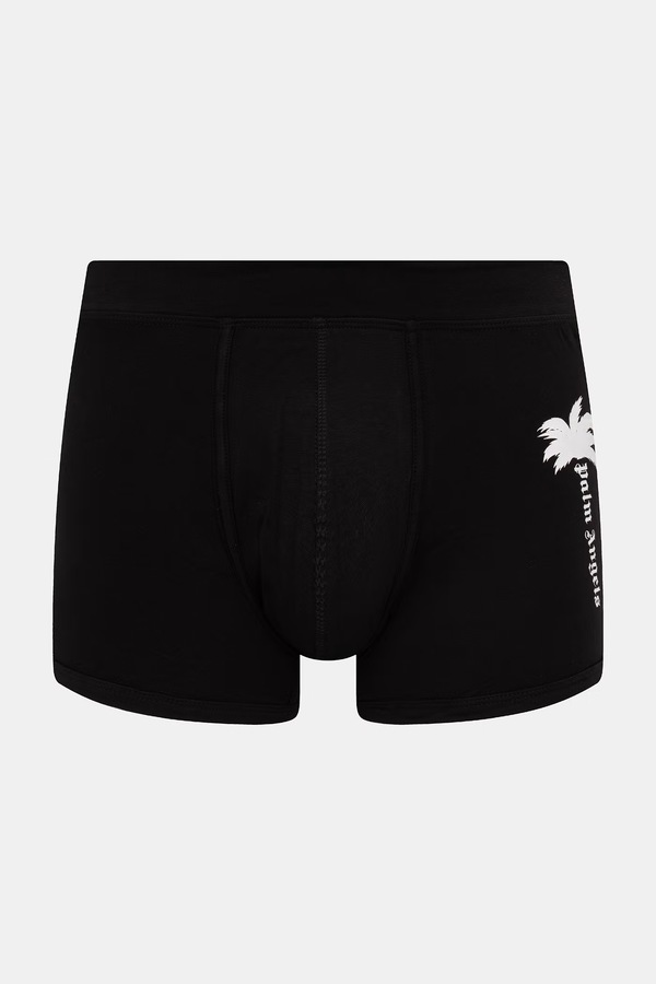 Облягаючі боксери чоловічі бавовняні з еластаном 2 шт. Palm Angels колір чорний