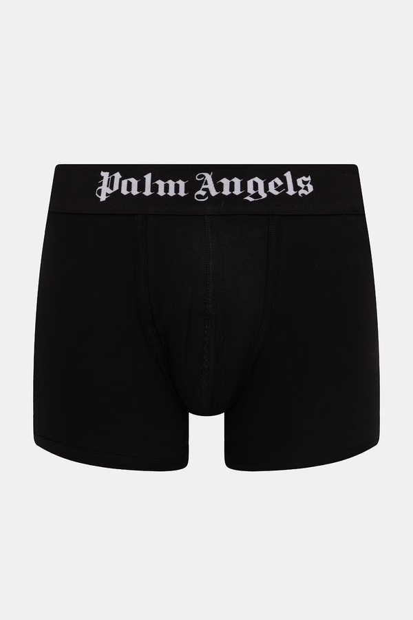 Облягаючі боксери чоловічі бавовняні з еластаном 3 шт. Palm Angels колір білий фото 4