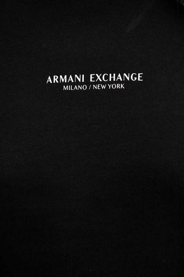 Бавовняна кофта Armani Exchange колір чорний фото 4