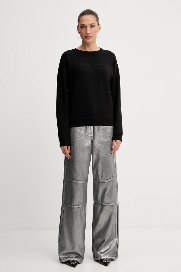 Кофта Armani Exchange колір чорний фото 2