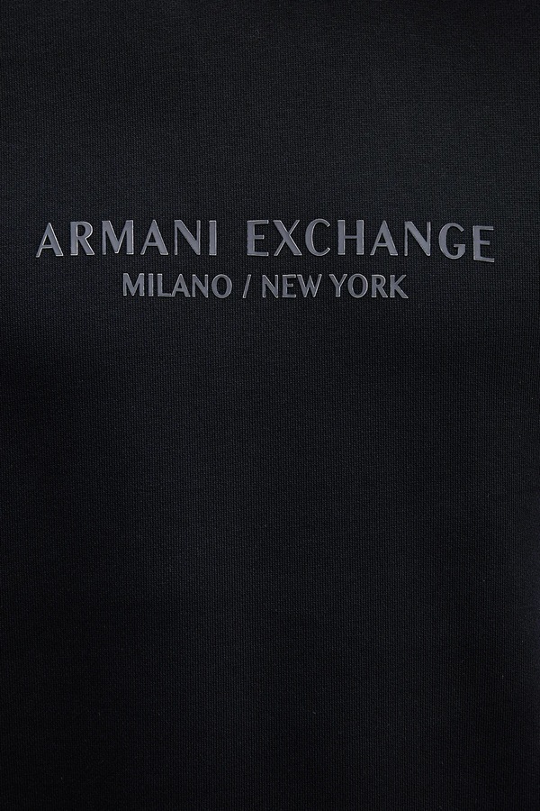 Бавовняна кофта Armani Exchange колір синій фото 4