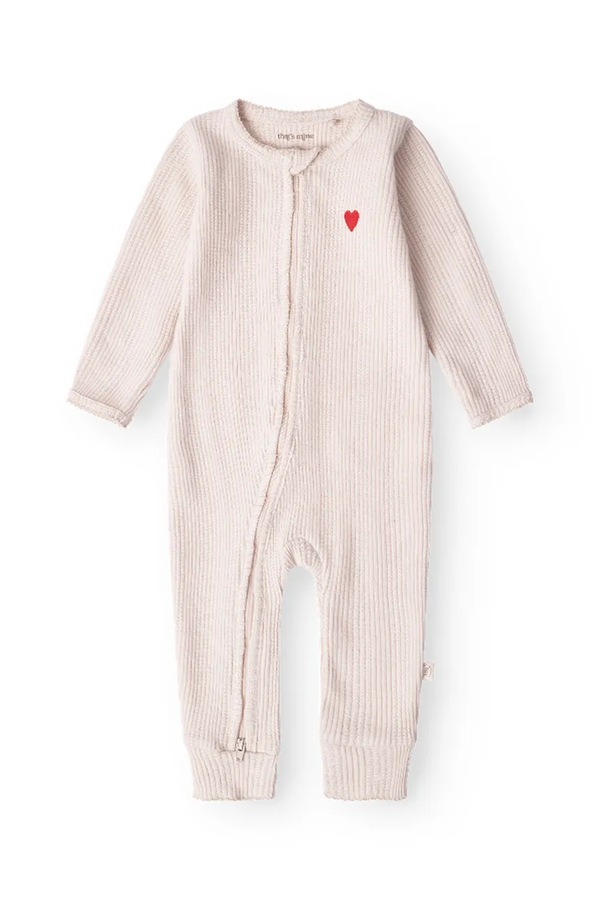 Чоловічок для немовлят бавовняний That's mine Stefania Onesie колір бежевий фото 2