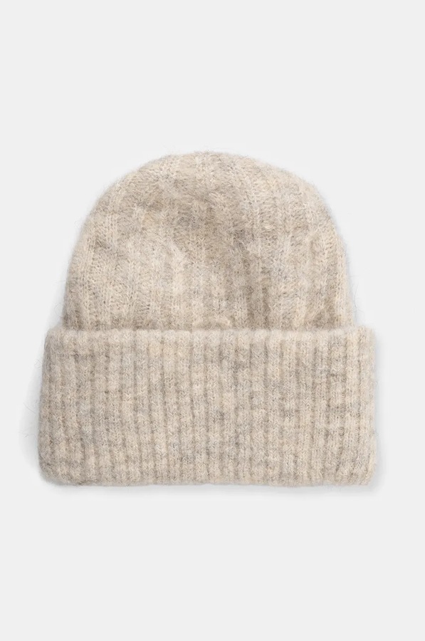Шапка з домішкою вовни American Vintage Bonnet колір бежевий