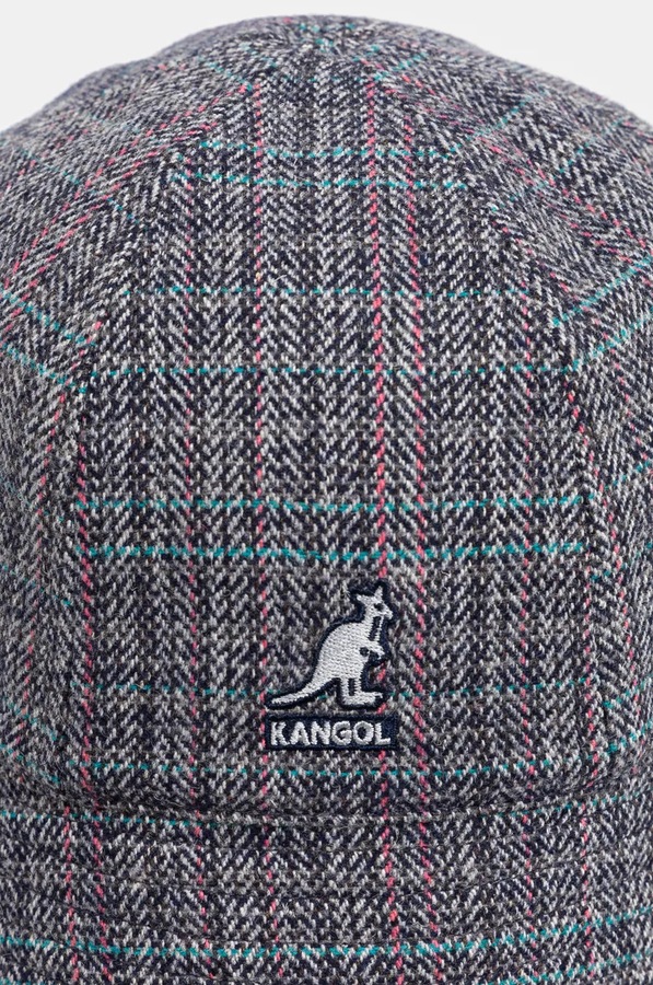 Капелюх Kangol WARPED HERRINGBONE DOME колір синій фото 2