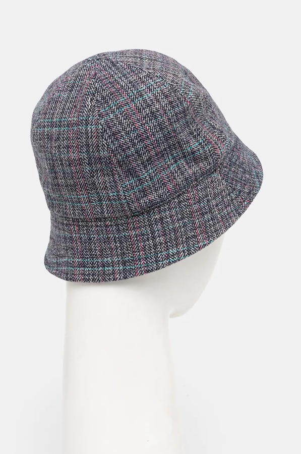 Капелюх Kangol WARPED HERRINGBONE DOME колір синій фото 3
