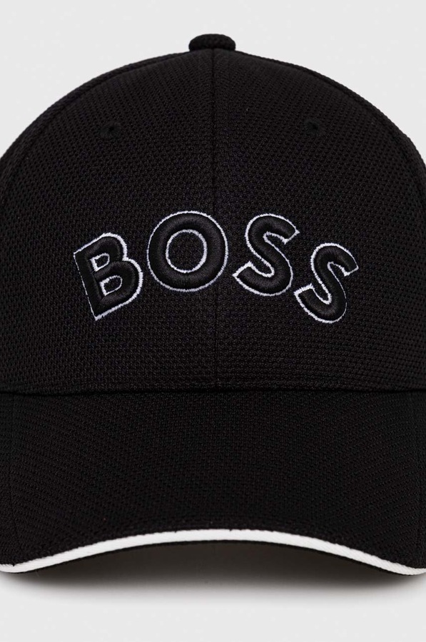 Кепка BOSS Green колір чорний фото 2
