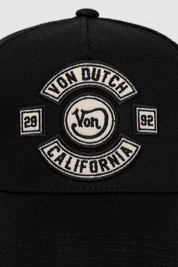 Кепка Von Dutch колір чорний