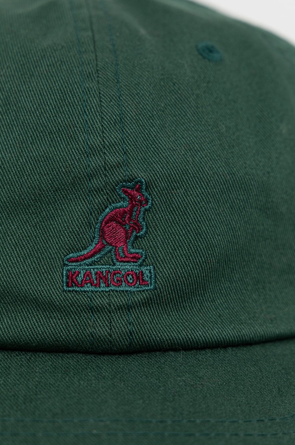 Кепка Kangol колір зелений фото 2