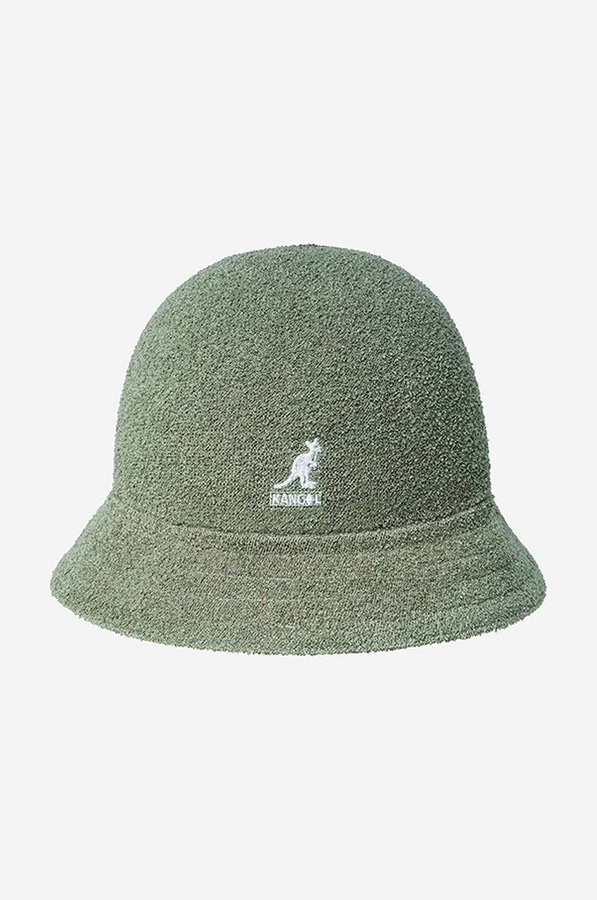Двосторонній капелюх Kangol колір зелений фото 2