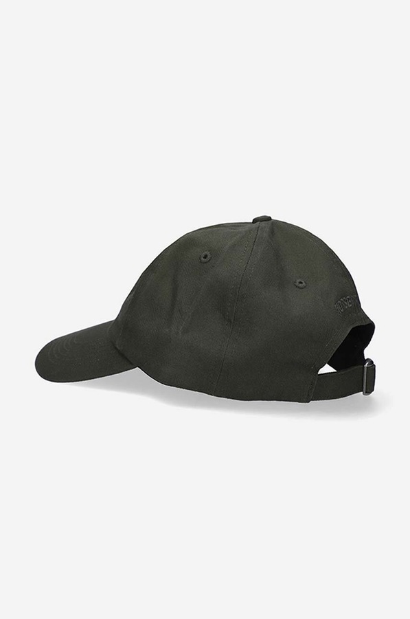 Бавовняна бейсболка Norse Projects колір зелений фото 4