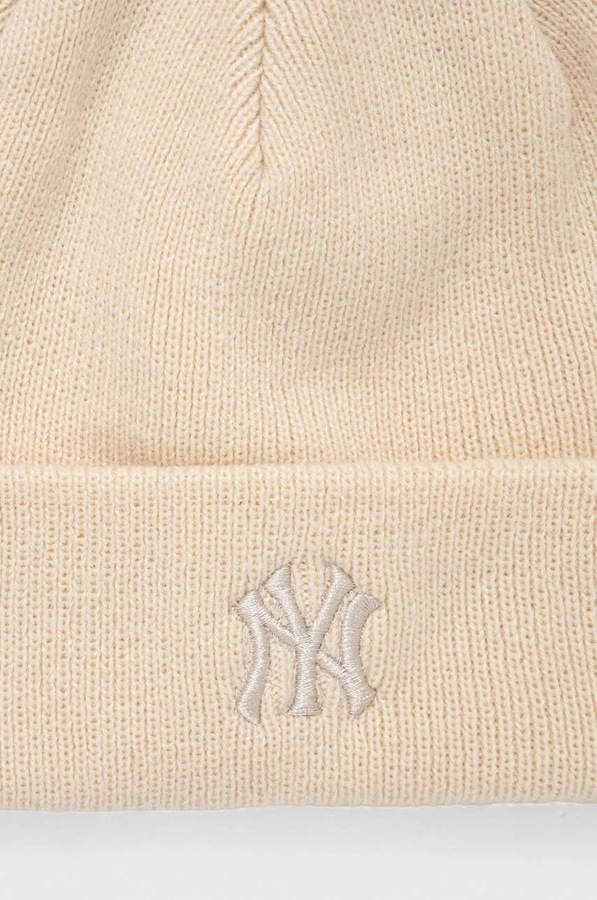 Шапка 47 brand MLB New York Yankees колір бежевий фото 3