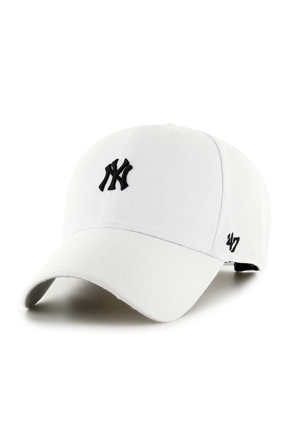 Кепка 47 brand MLB New York Yankees колір білий