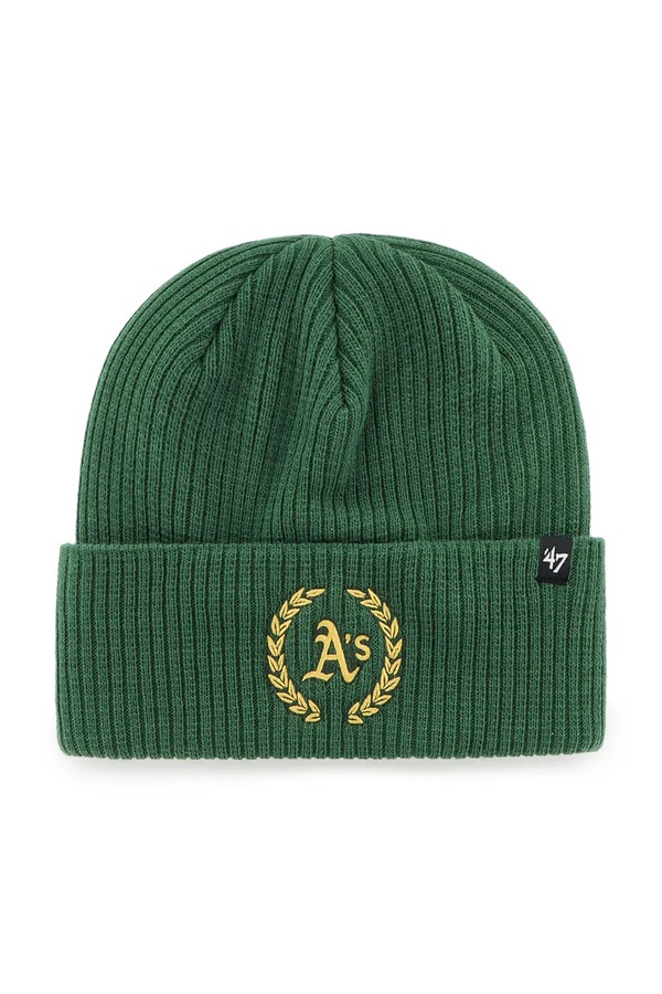 Шапка 47 brand MLB Oakland Athletics колір зелений