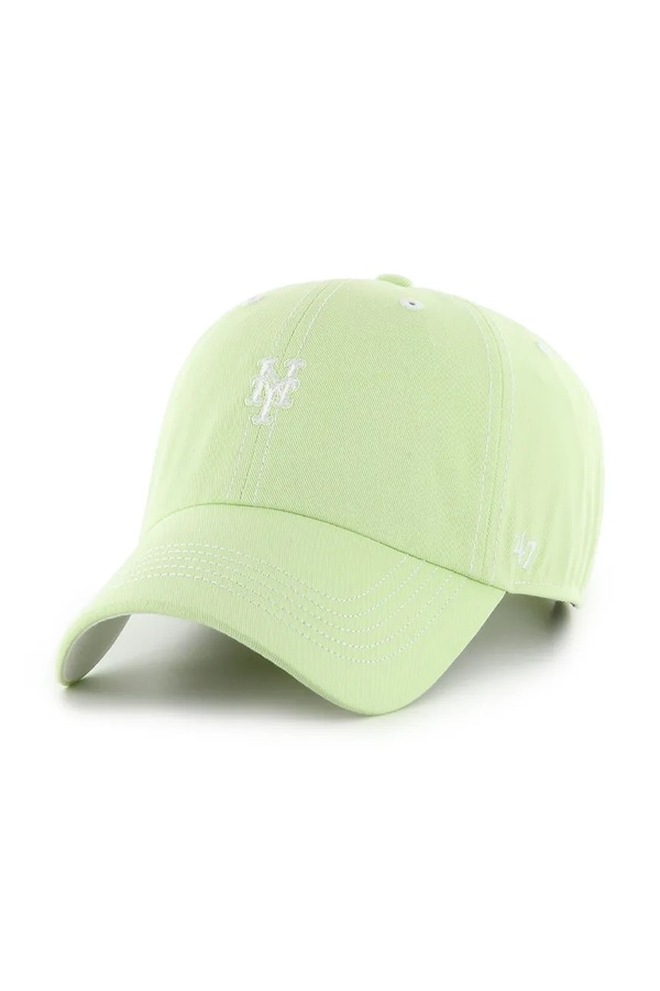 Хлопковая бейсболка 47 brand MLB New York Mets цвет зеленый фото 2