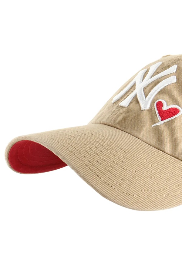 Кепка 47 brand MLB New York Yankees колір бежевий фото 3