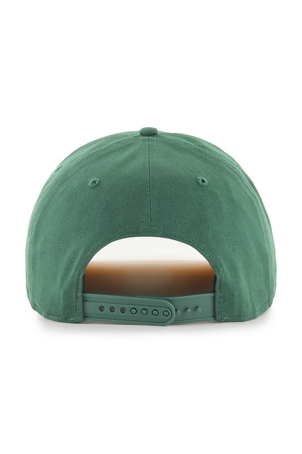 Бавовняна бейсболка 47 brand MLB Oakland Athletics колір зелений фото 3