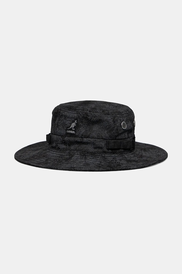Бавовняний капелюх Kangol SALVAGED OUTDOOR колір чорний