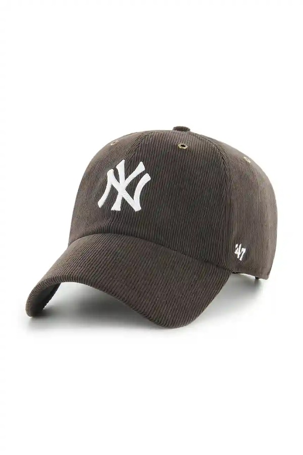 Кепка 47 brand MLB New York Yankees колір коричневий