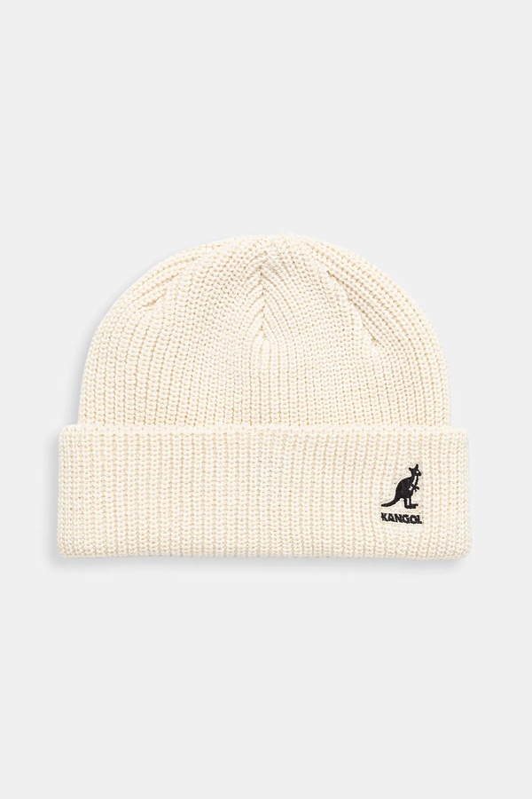 Шапка Kangol POMPOM колір бежевий