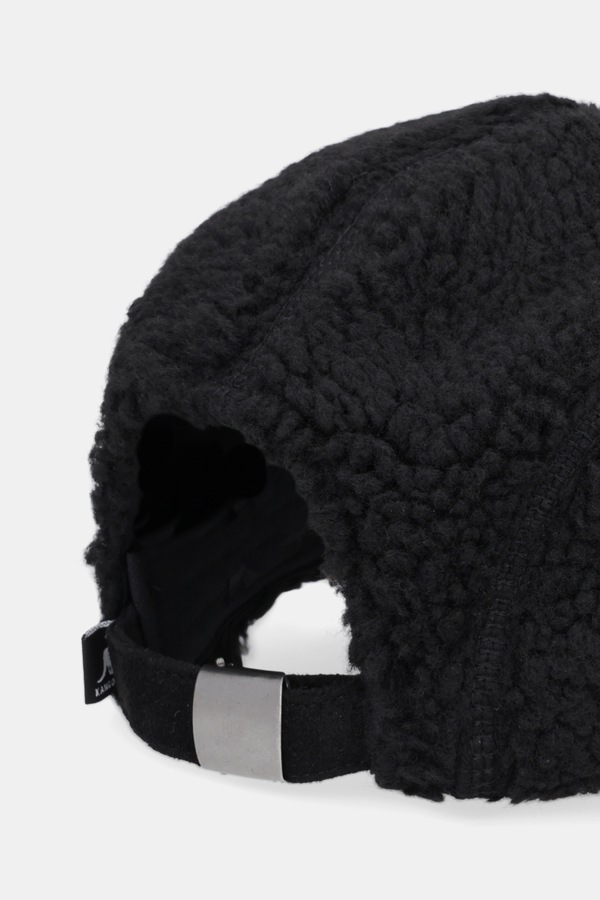 Кепка Kangol FAUX SHERPA 5-PANEL колір чорний фото 3
