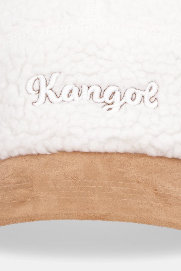 Кепка Kangol FAUX SHERPA 5-PANEL колір бежевий