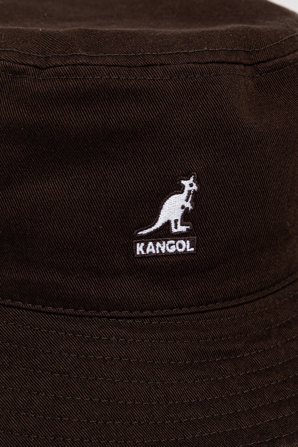 Капелюх бавовняний Kangol WASHED BUCKET колір коричневий