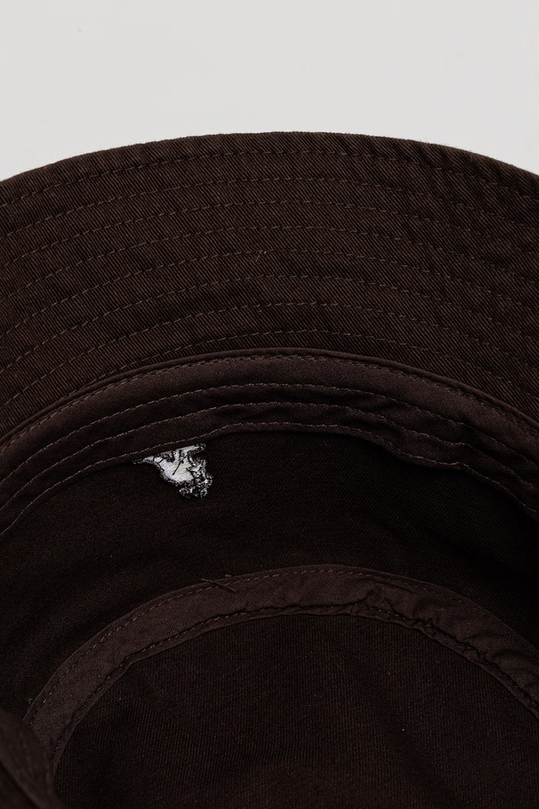 Капелюх бавовняний Kangol WASHED BUCKET колір коричневий фото 4