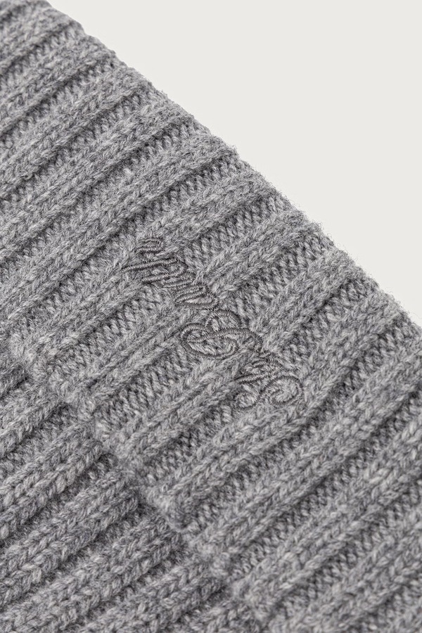 Шапка beanie вовняна MC2 Saint Barth колір сірий фото 2