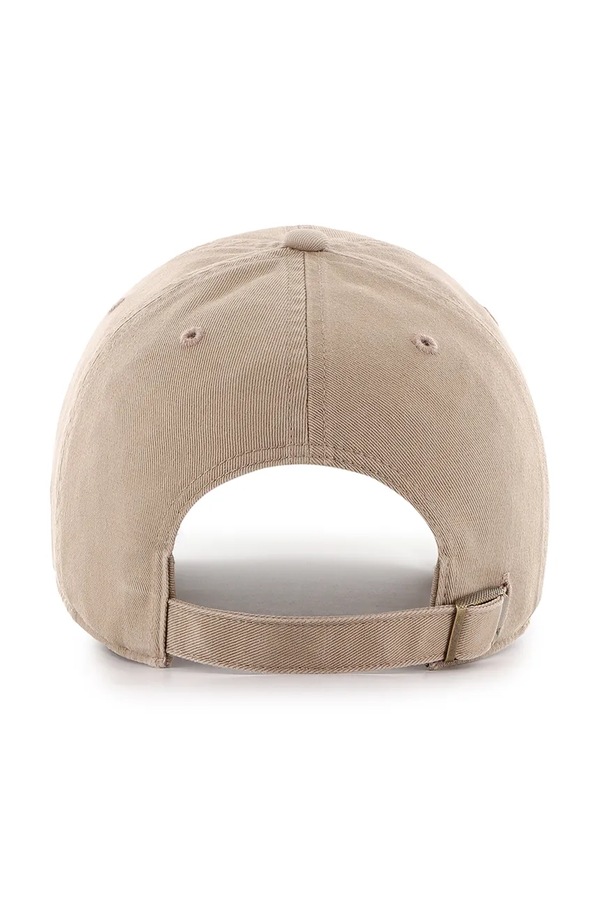 Бавовняна бейсболка 47 brand MLB New York Yankees колір коричневий