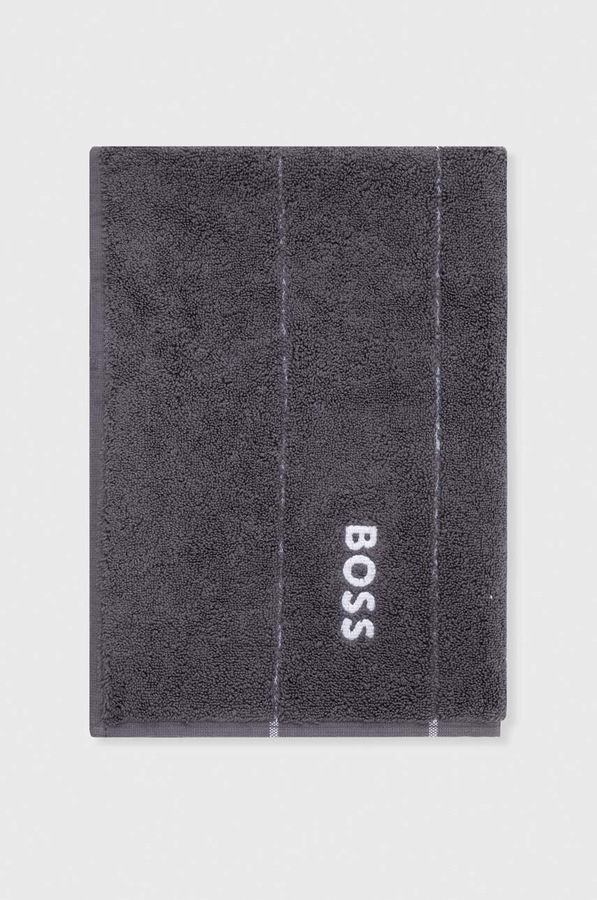 Маленький бавовняний рушник BOSS PLAIN 50 x 70 cm колір сірий