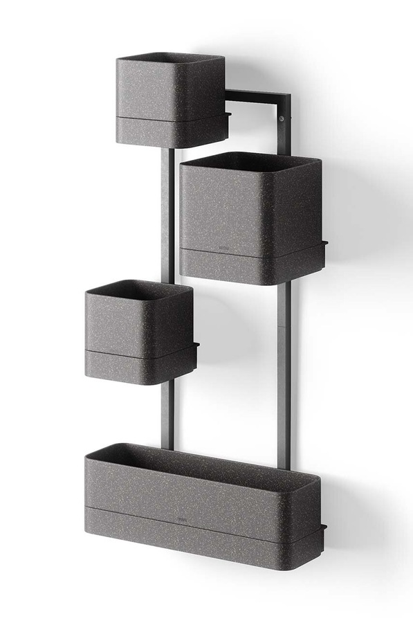 Набір настінних горщиків Umbra Cubiko 35,6 x 72,6 cm колір чорний фото 2