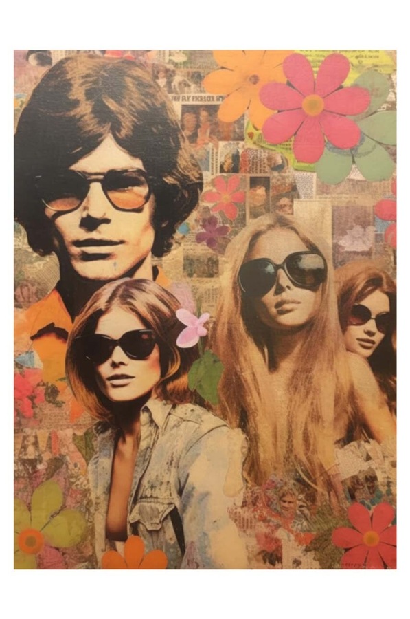 Графіка для акрилового скла a.i art HARTMAN 60's Collages 08, 30 x 40 cm