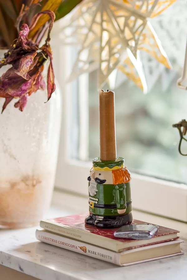 Декоративний свічник Bloomingville Feast Candle Holder колір зелений фото 2