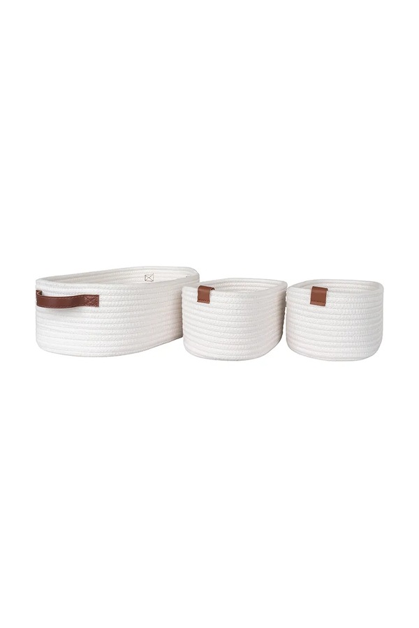 Набір кошиків для зберігання House Nordic Jarana 3-pack колір білий