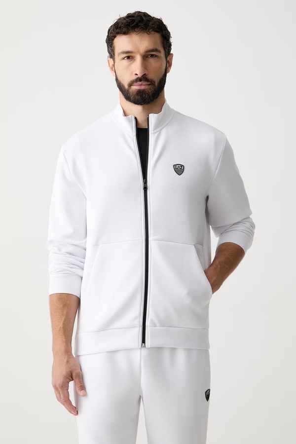 Трикотажний комплект чоловічий з віскозою EA7 Emporio Armani колір білий