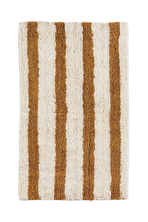 Килимок для ванної кімнати Madam Stoltz Striped Tufted 50 x 80 cm