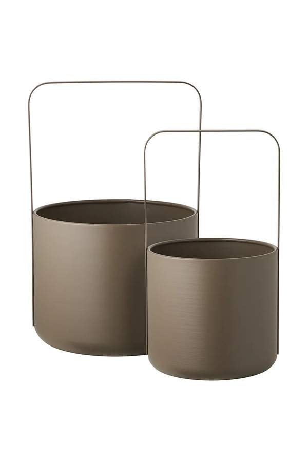 Набір квіткових горщиків House Nordic 19 x 35 / 24,5 x 38,5 cm 2-pack колір коричневий
