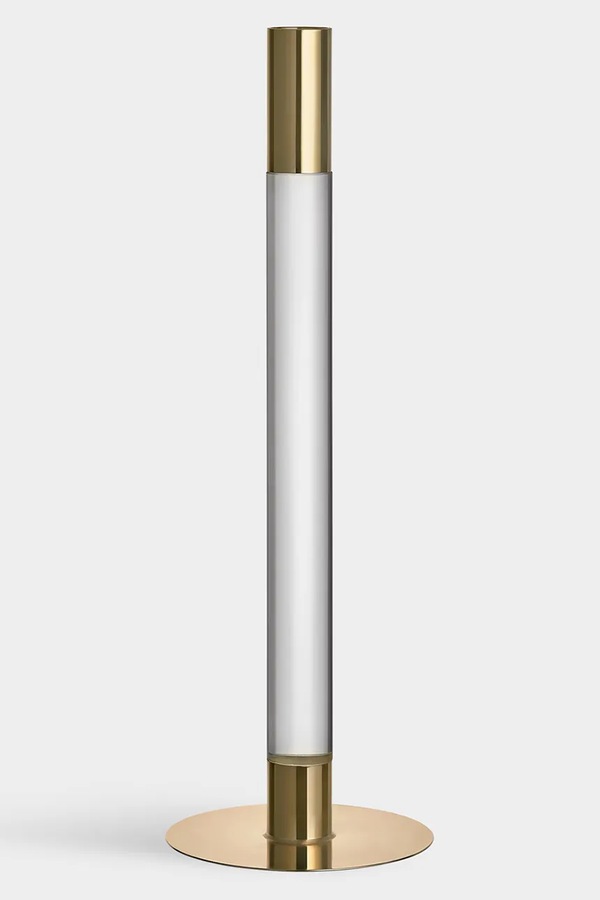 Декоративний свічник Orrefors Lumiere 32 cm колір прозорий