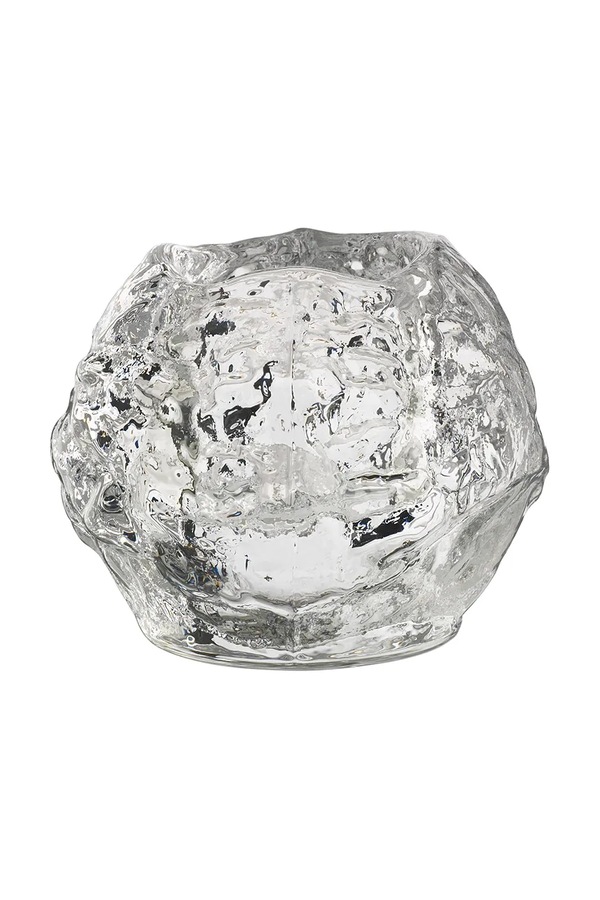 Декоративний свічник Kosta Boda Snowball 9 cm колір прозорий