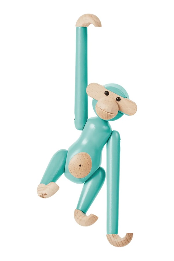 Декоративна фігурка Kay Bojesen Monkey Mini 9,5 cm колір бірюзовий фото 3