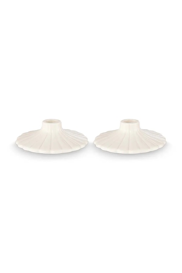 Декоративний свічник vtwonen 8 x 2,5 cm 2-pack колір білий