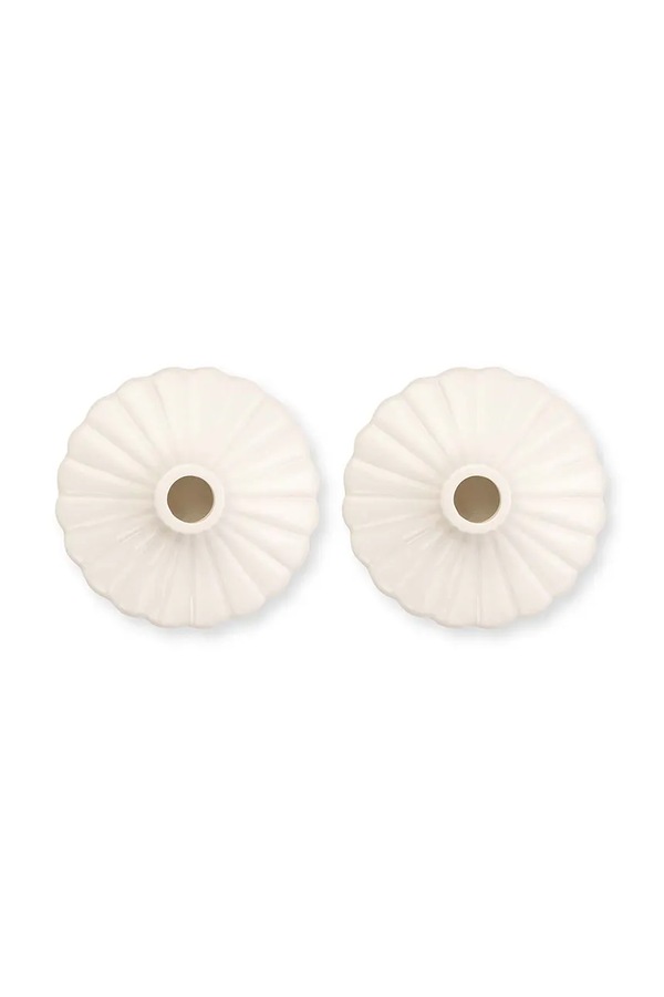 Декоративний свічник vtwonen 8 x 2,5 cm 2-pack колір білий фото 2