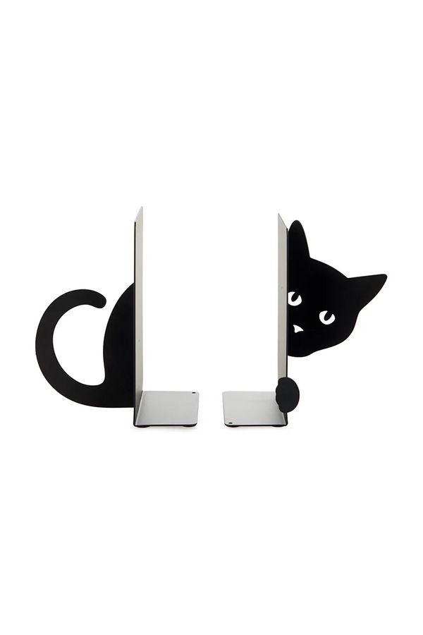 Підставки для книг Balvi Hidden Cat 16 x 10 x 13,5 cm 2-pack колір чорний