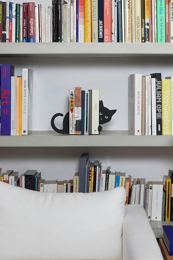 Підставки для книг Balvi Hidden Cat 16 x 10 x 13,5 cm 2-pack колір чорний фото 4