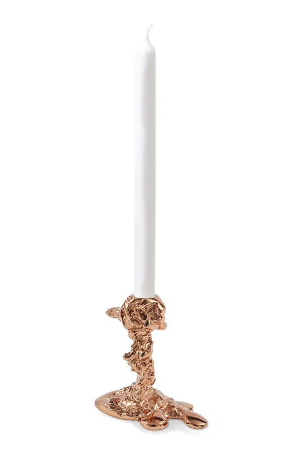 Декоративний свічник POLSPOTTEN Drip S/14 x 8 cm колір помаранчевий
