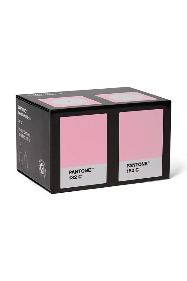 Декоративный подсвечник Pantone 7,8 x 5,5 cm 2-pack цвет розовый фото 2