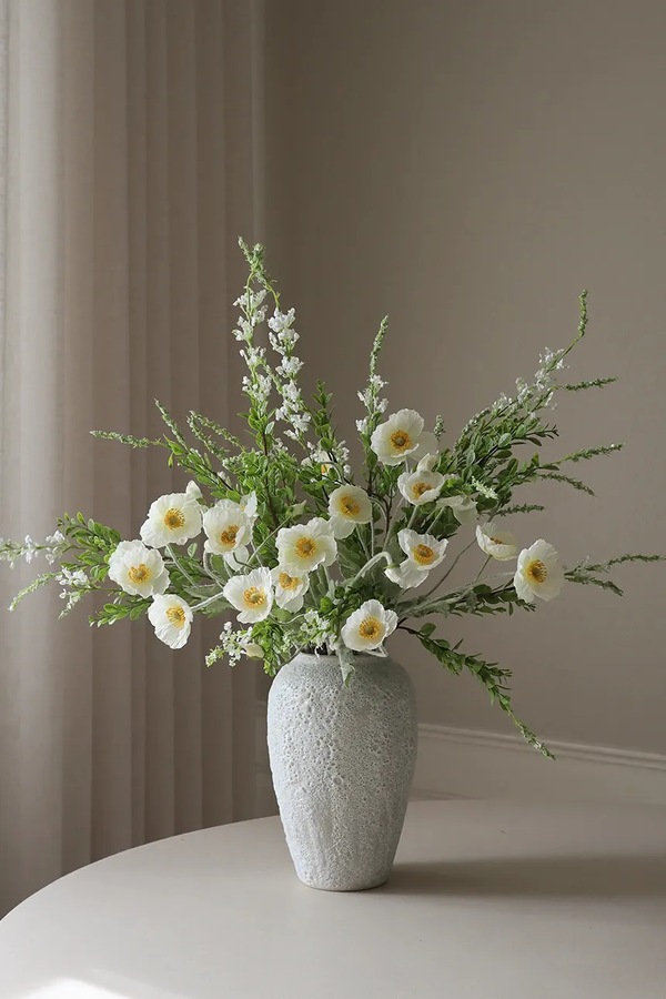 Искусственный букет декоративный Botané 83 x 17 cm цвет белый фото 2